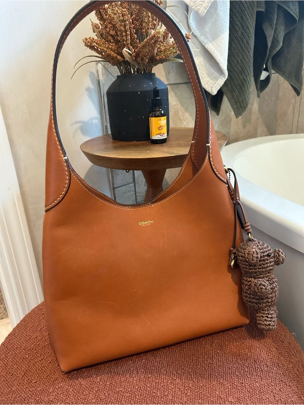 Coach Saddle Brown Leather Shoulder Bag